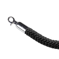 Pletené lano pro zahrazovací sloupek, 1,5 m, černá
